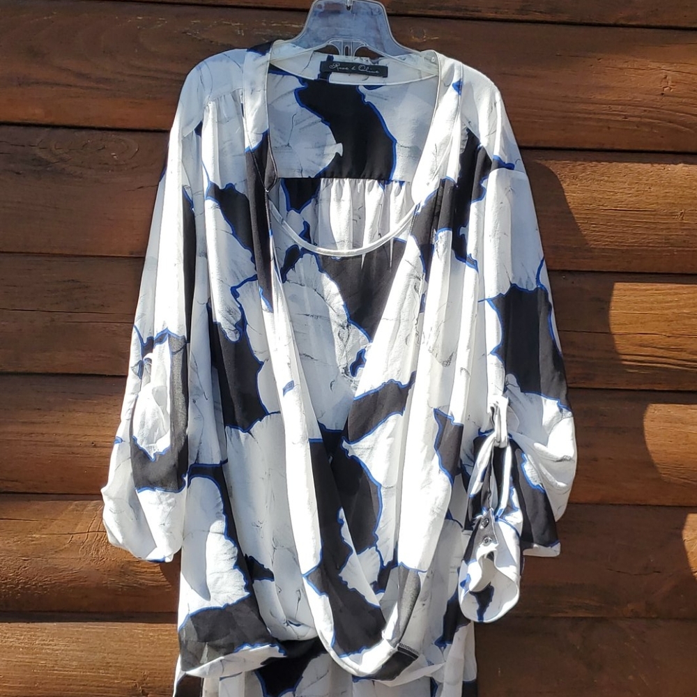Romantic hi low blouse